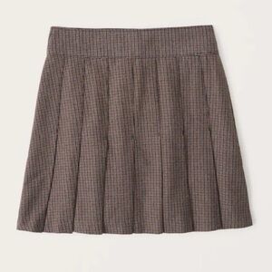 Abercrombie & Fitch Plaid Pleated Mini Skirt